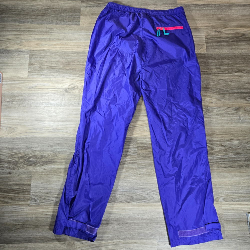 Vintage Woolrich Pack It Rain Pants Womens L Purple Packable Hiking Camping Vtg - Picture 12 of 15